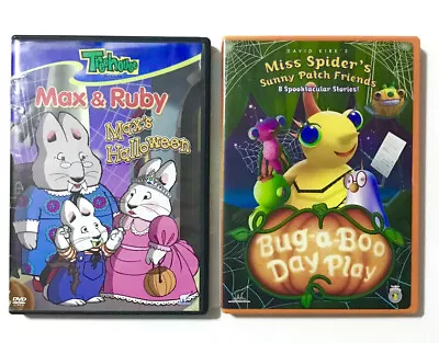 Miss Spiders Sunny Patch Friends Bug-A-Boo Day Play + Max & Ruby Halloween DVDs • $14.95