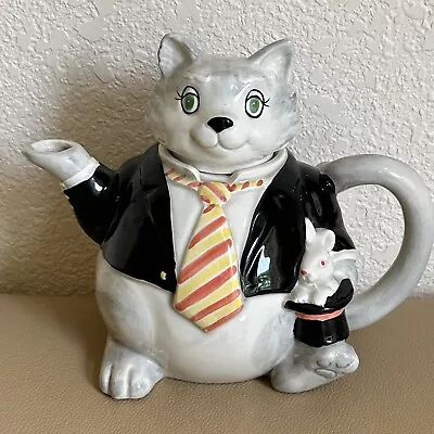 Vintage OTAĢIRI Cat Teapot Mary Ann Baker Design Japan 7” Tall • $35