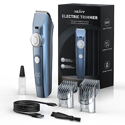 SEJOY Mens Body Hair Clippers Cordless Beard Trimmer Shaver Haircut Grooming Kit • $24.99
