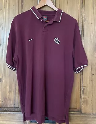 Shirt Women’s L MSU Mississippi State Bulldogs Nike Team Polo 💯 Cotton • $12.50