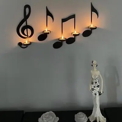 4x Wall Candle Holder Wall Hanging Candle Sconces For Living Room Decoration • £22.46
