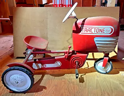 Vintage AMF TRACTONE Pedal Tractor Red & White • $395
