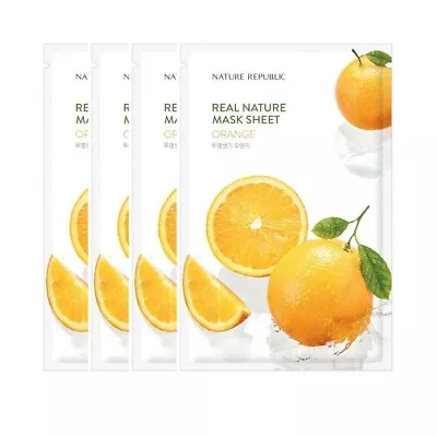 [US Seller] Nature Republic Real Nature Orange Moisturize Mask Sheet 4pcs • $9.99