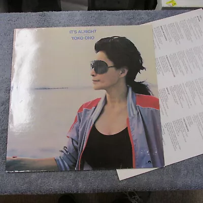 Yoko Ono - It's Alright. 1982 Polydor Lp With Inner Sleeve Lp • £5.99