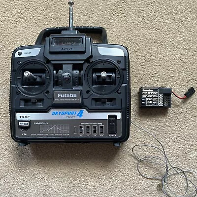 Futaba T4VF FM 40MHz Skysport Transmitter And Receiver With Battery On Board • £41