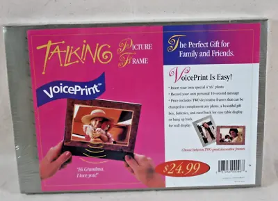 Voice Print Talking Picture Frames 2 Decorative Frames Included. Fits 4x6 Photo • $4.99