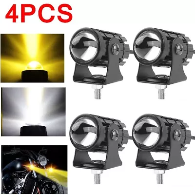 4pcs LED Work Spot Light Motorcycle Headlight Driving Fog Lamp Yellow White ATV • $24.99