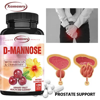 D-Mannose 1400mg - With Hibiscus & Cranberry - Urinary Tract Cleanse Supplements • $17.77