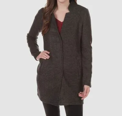 $80 Vero Moda Women's Gray Brushed Button-Up Coat Jacket Size XL • $25.98