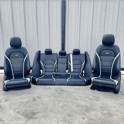 15-17 Mercedes-benz C63s Amg Sedan Complete Seat Set Front & Rear Black Oem • $1999.99