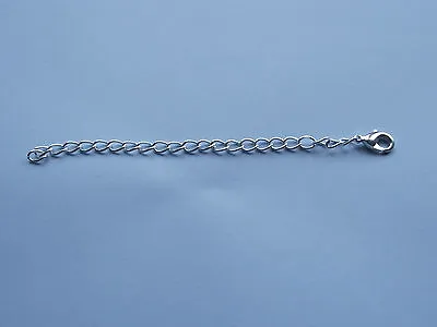 UK 3 Pcs 4 Inch 10cm Silver Extension Necklace/Bracelet Jewellery Extender Chain • £3.25