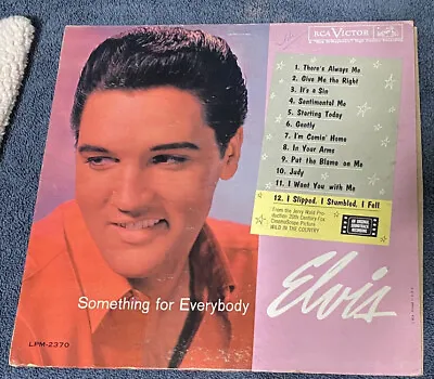 Elvis Presley - Something For Everybody LP  RCA Victor LPM-2370 - Original Mono • $15.50