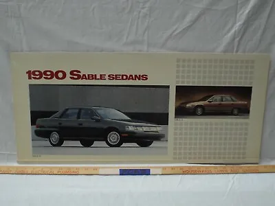 Dealer Showroom Sign/Promotional Poster 1990 Mercury Sable LS 90 Car Dealership • $199.99