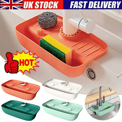 £8.46 • Buy Faucet Draining Rack Non-slip Splash-Proof For Soap Sponge Organizer Accessories