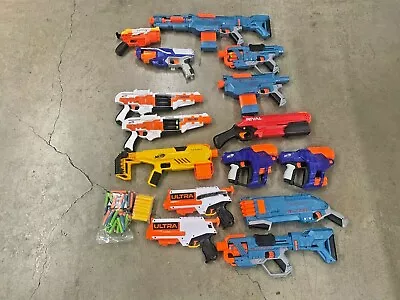 Huge Nerf GUN Lot X15 Distruptor Ultra Longarm Flute CS-10 • $458.89