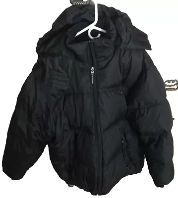 Authentic SOUTHPOLE RN82628 Black Hood Winter Puffer Down Jacket Coat Size Large • $39.99