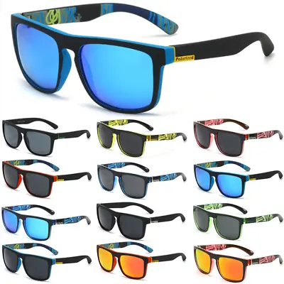 $6.92 • Buy New Style Square Frame Glasses Polarized Mens Sunglasses Driving Cycling Fishing