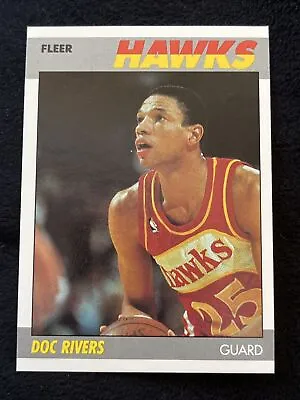 Doc Rivers 1987 Atlanta Hawks 87-88 Fleer Basketball #92 Of 132 Mint Fresh • $1.50