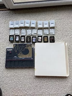 1995 Vintage Extremely Rare Set Of 8 James Bond Zippo Lighters In Store Display • $1992.63