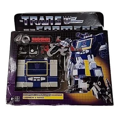 Box Not Perfect  Transformers Retro G1 Soundwave Laserbeak Ravage 240105 • $69.99