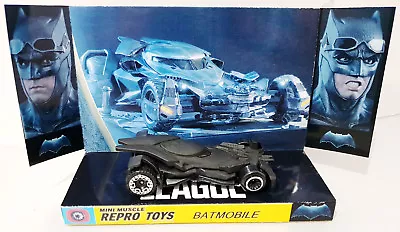 Plastic 1:64 Scale BATMAN Justice League BATMOBILE On Custom Repro Display Base • $32.99