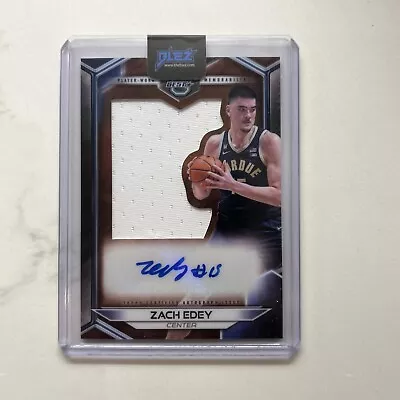 2023-24 Bowman U Best Zach Edey Jumbo Jersey Patch Auto Player Worn Purdue  • $80