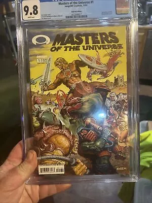 MASTERS OF THE UNIVERSE #1 (2002) CGC 9.8 MOTU HE-MAN GOLD FOIL 1st INVINCIBLE • $250