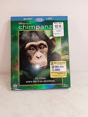 Disney's Nature Chimpanzee Blu-ray & DVD Combo With Cardboard Sleeve • $5.50