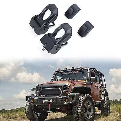 Hood Lock Catch Bracket Latches Buckle Kit For 2007-2018 Jeep Wrangler JK JKU • $25.75