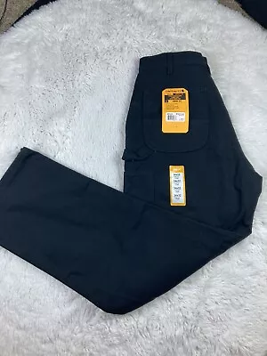 Carhartt Jeans Loose Fit Duck Flannel-Lined Black Work Pants Men’s 34 X 32 NEW • $59.99