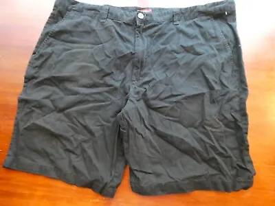 Mens Black Merona Chino Shorts Size 46 X 10 Big Man • $6.50