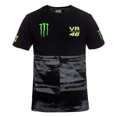 Official Valentino Rossi VR46 Monster T-Shirt Black  - MOMTS 216704 • $31.07