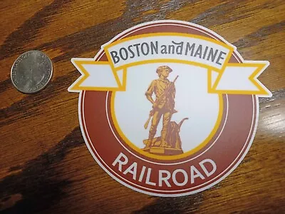 Boston & Maine Railroad Laminated Die-cut Vinyl Sticker • $5