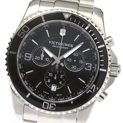 Victorinox Maverick 241695 Chronograph Date Black Dial Quartz Men's Watch_749730 • $368.48