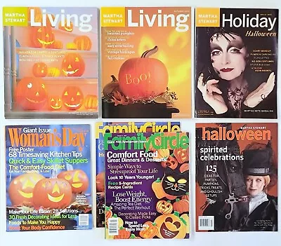 HALLOWEEN DIY MAGAZINE LOT (x7) Martha Stewart Holiday & Living Family Circle • $29.99