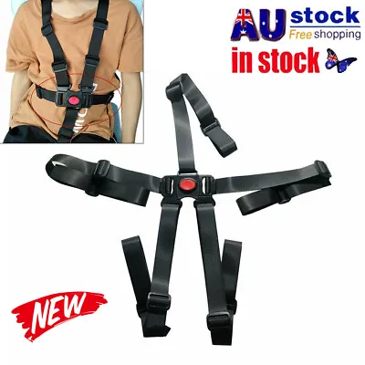 $12.28 • Buy 5 Point Car Children Safe Strap Belt Chair Pram Harness Baby Stroller High Buggy
