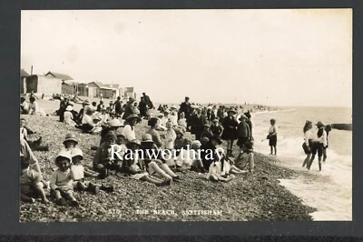 £3.99 • Buy RP SNETTISHAM  BEACH REAL PHOTO  NORFOLK C1930  #153