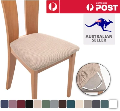 2-8PCS Dining Chair Covers Kitchen Home Seat Cover Stretch Removable Slipcover • $66.84