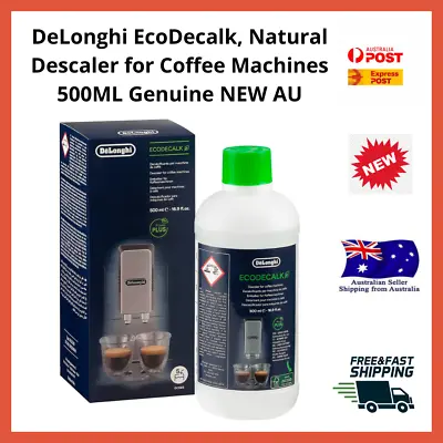 $41.99 • Buy DeLonghi EcoDecalk, Natural Descaler For Coffee Machines 500ML Genuine NEW AU