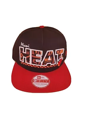 New Era Miami Heat 9Fifty 950 NBA Team Tribal Snapback Hat • $31.99