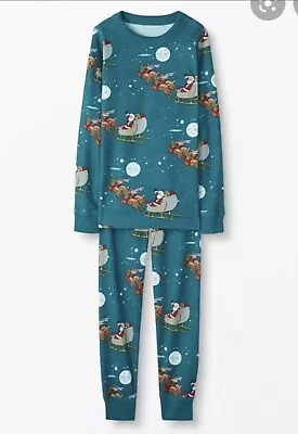 Hanna Andersson Organic Santa Boy Girl Pajamas  S1ze 70 6-12 Months  NWT • $22.49