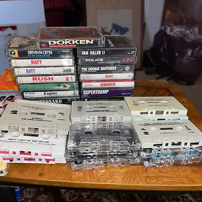$9.99 • Buy Vintage Rock Music Cassette Tapes UNTESTED