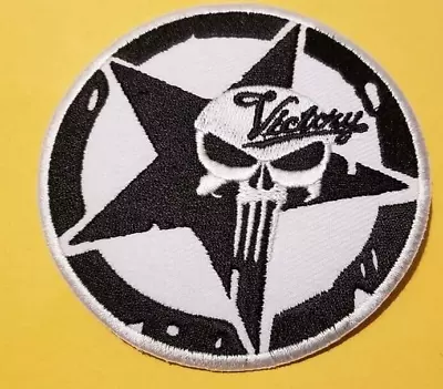 Punisha Victory Star Motorcycles Worldwide Ship Embroidered Patch * • $7.99