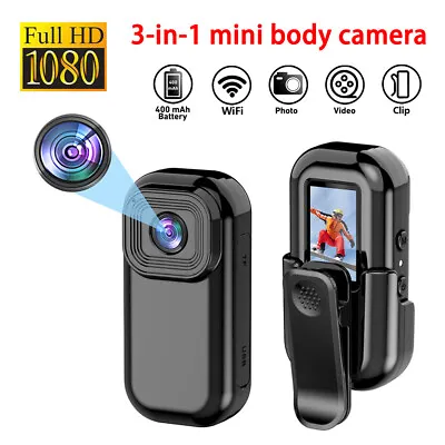 HD 1080P Mini WiFi Camcorder Action Camera LCD Screen Clip Video Recorder DV DVR • $26.54