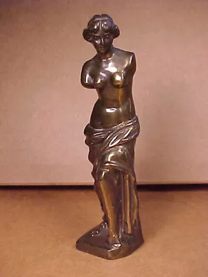 Vintage Bronze Venus De Milo Nude Woman Statue Aphrodite Of Melos 6  Inches Tall • $25