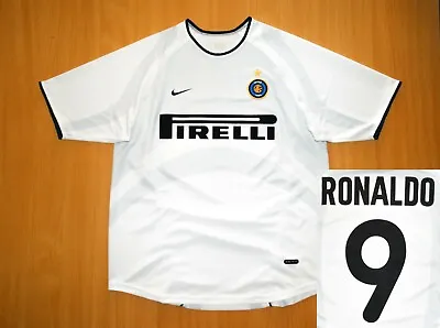 £219.90 • Buy Sale RONALDO Inter Away Shirt M MEDIUM 2001 2002 Jersey Maglia Soccer Camiseta