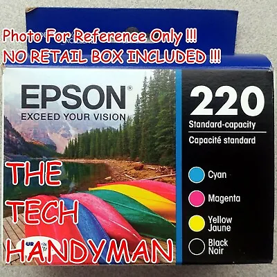 4-pack Epson Genuine 220-i Black & Color Ink (no Retail Box) Workforce Wf-2750 • $24.88