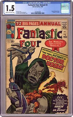 Fantastic Four Annual #2 - 1.5 CGC - Origin Of Doctor Doom! - KEY ISSUE • $249