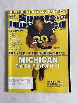 2007 August 20 Sports Illustrated Magazine The Running Back Mike Hart (CP140) • $21.59