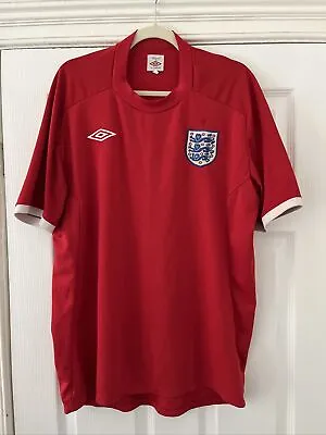 £19.96 • Buy England 2010-2012 Away Red Football Shirt Size 46 XL South Africa Umbro